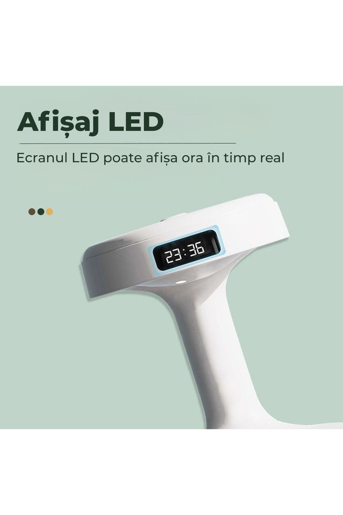 Echo Soul-Difuzor de uleiuri esentiale Echo Soul®, 800 ml pentru casa, lumina led, Anti Gravity Alb 4