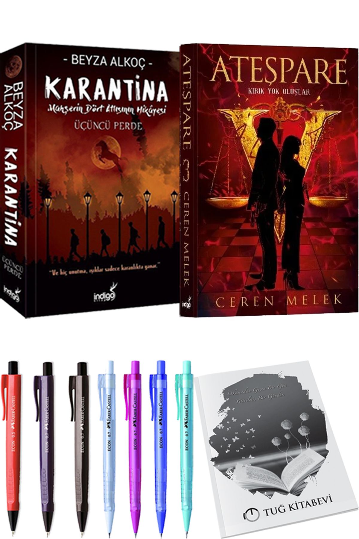İndigo Kitap Karantina 3 Beyza Alkoç ve Ateşpare 3 Kırık Yok Oluşlar + Hediyeli