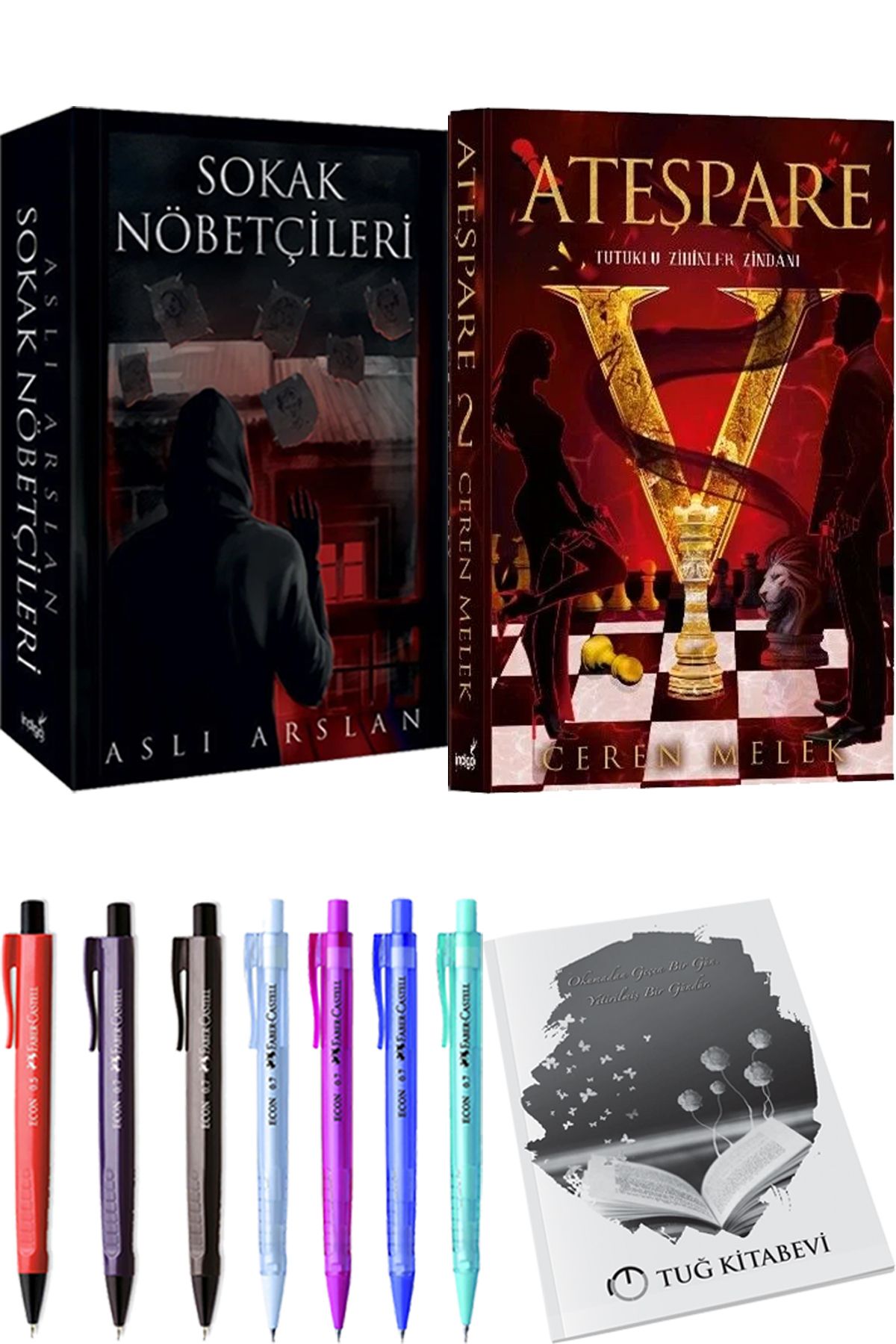 İndigo Kitap Sokak Nöbetçileri 1 Aslı Arslan ve Ateşpare 2 Tutuklu Zihinler Zindanı + Hediyeli