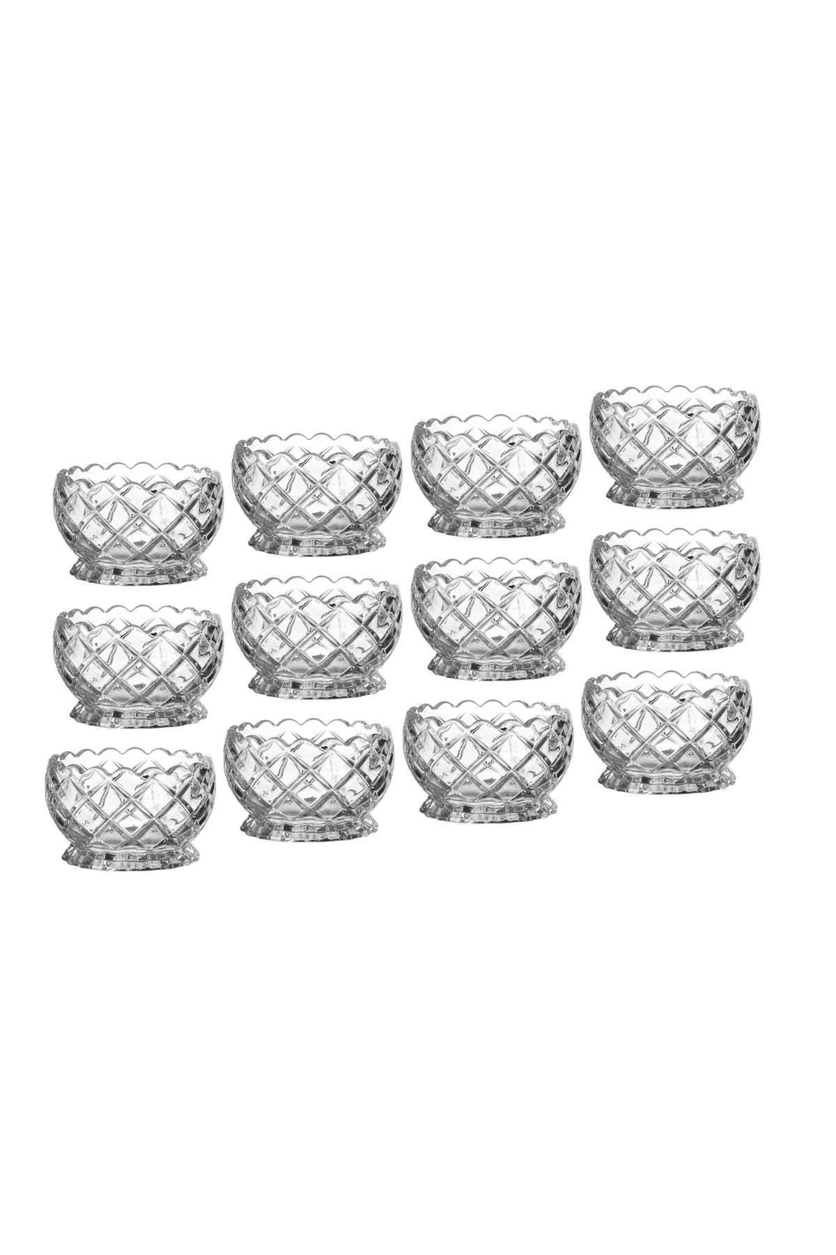 unbranded-Set of 12 Glass Bowls with Legs for Nuts, Desserts, and Multipurpose Use - Capacity 147 ml 3