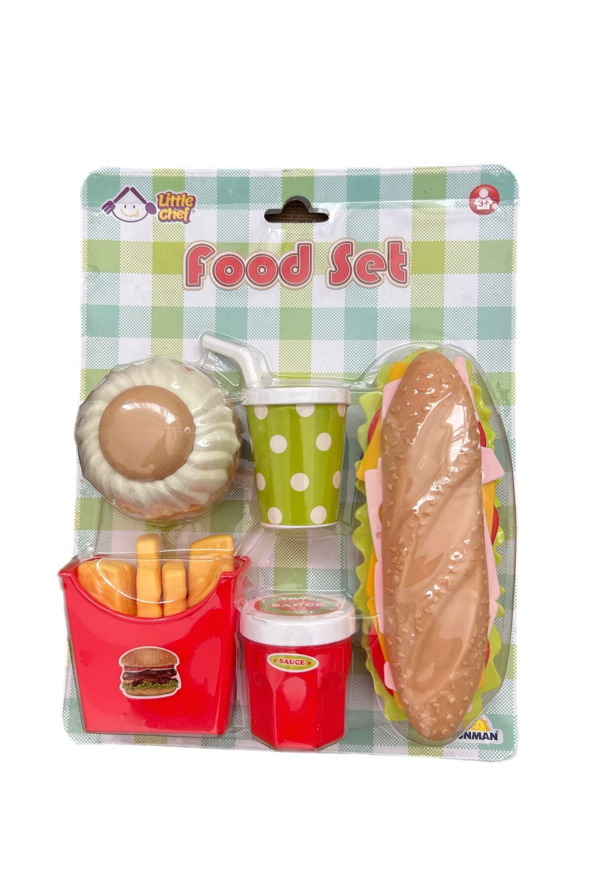 alpmodel Sandwich Yapma Seti 5 Parça Fast Food Yiyecek Seti