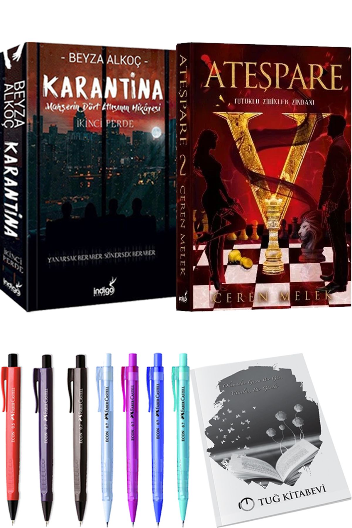 İndigo Kitap Karantina 2 Beyza Alkoç ve Ateşpare 2 Tutuklu Zihinler Zindanı + Hediyeli