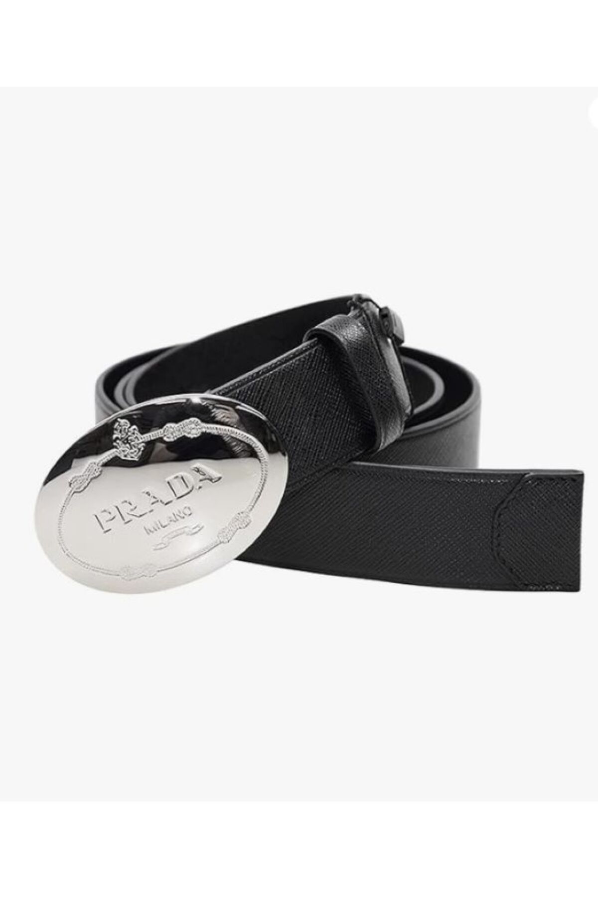 Prada Sport Deri Metal Logolu Kemer