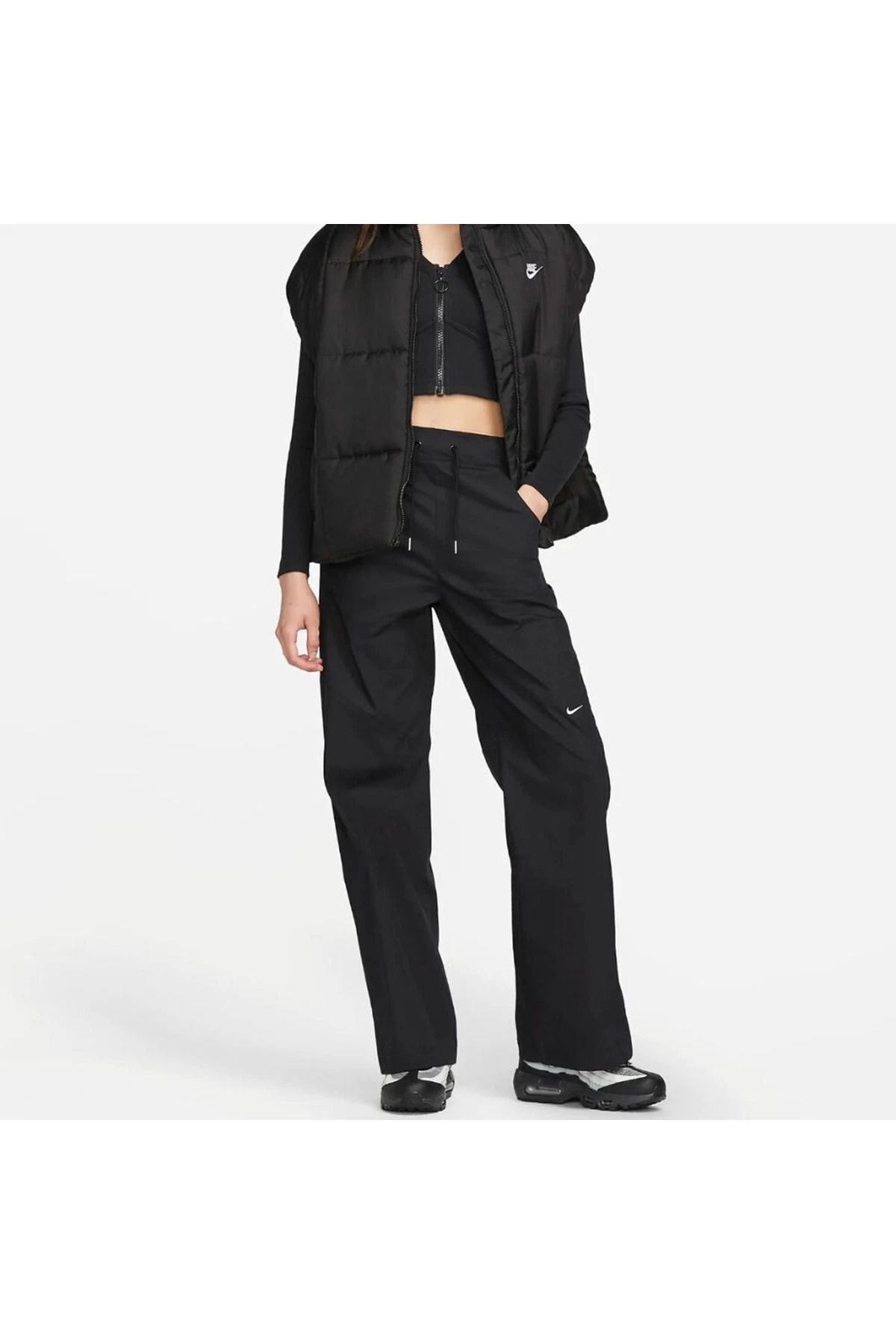 Nike Sportswear Everything Wovens Mid-Rise Open-Hem Kadın Pantolon stilim spor