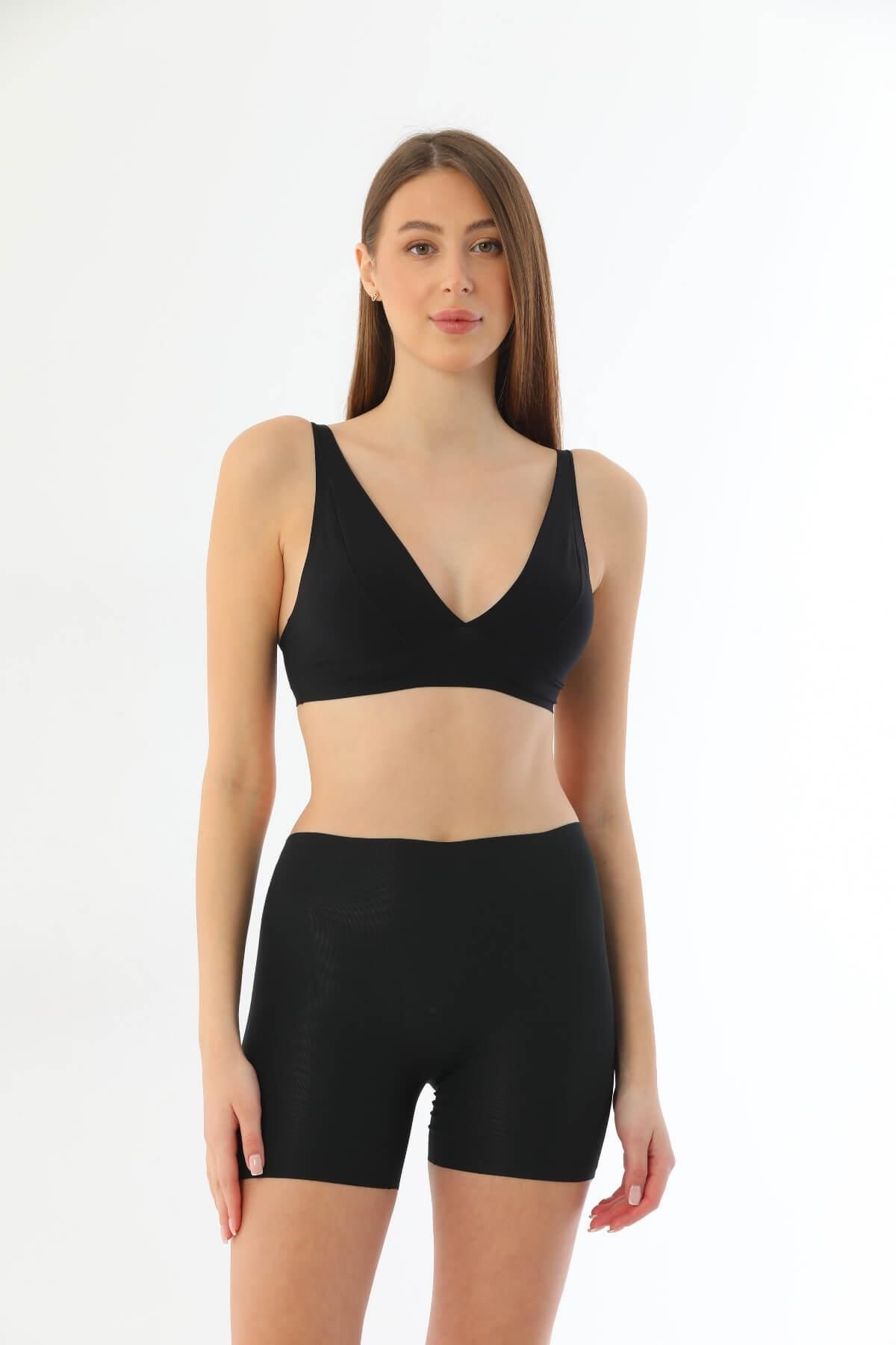 GiyimCity SİYAH MI Lazer Kesim Boxer