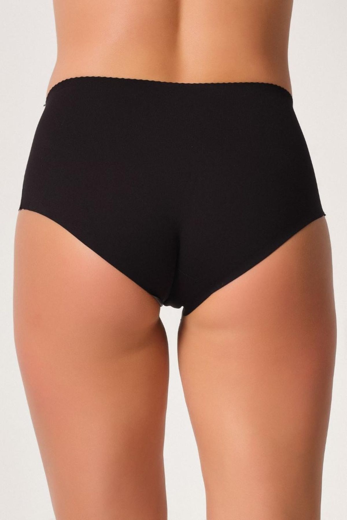 GiyimCity SİYAH Mama Lazer Slip Korse
