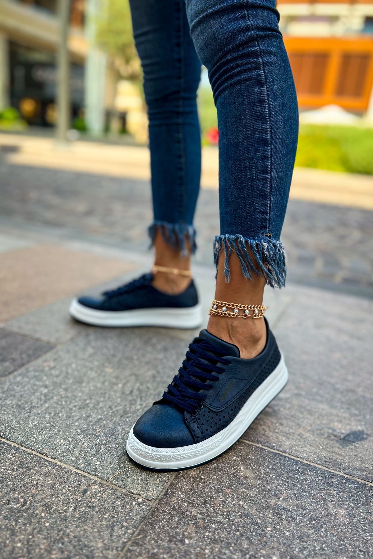 onlinebutik CH043 CBT Cowien Kadın Ayakkabı LACIVERT