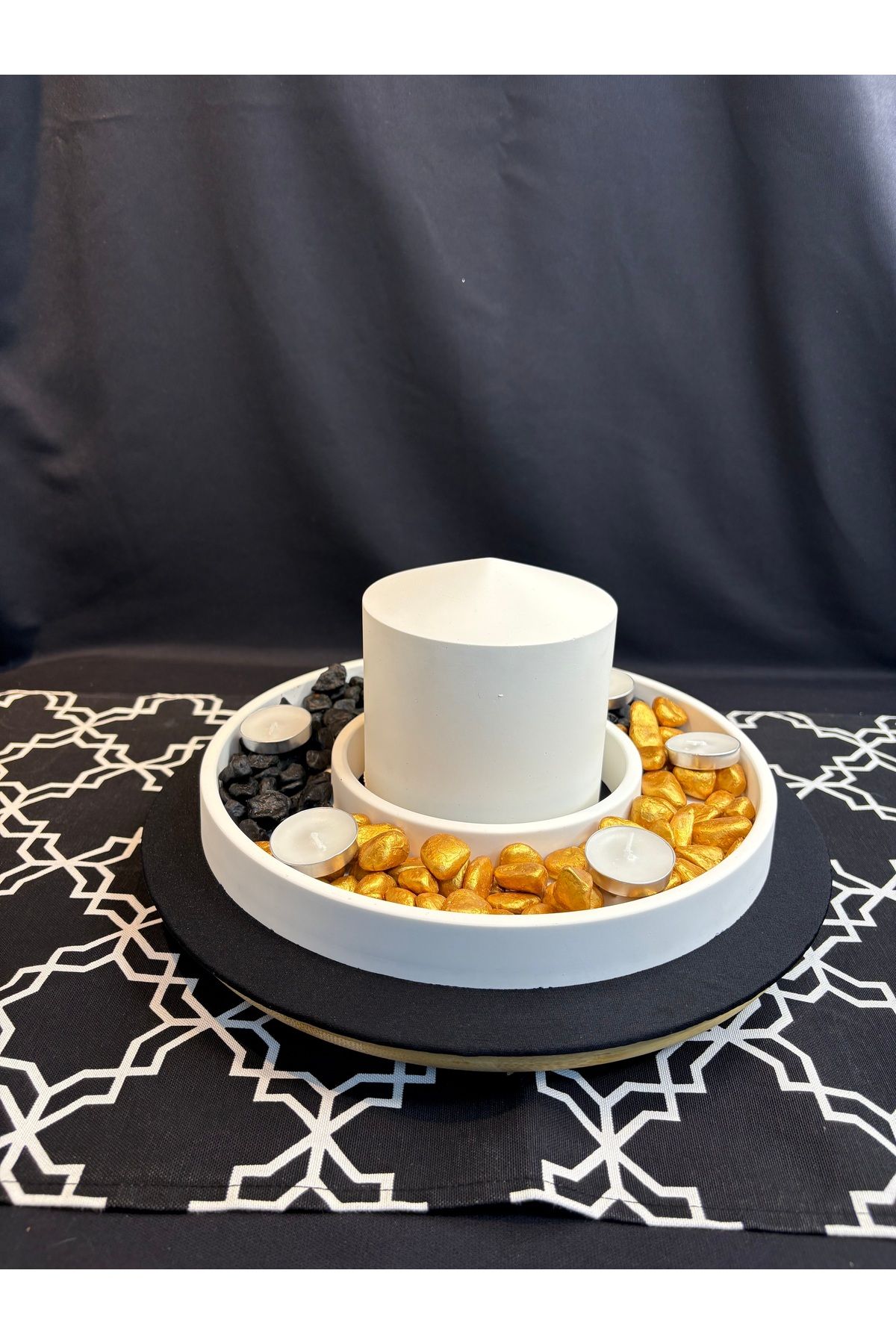 Home Masa ve Sehpa Üstü Tea Light Mum Obje