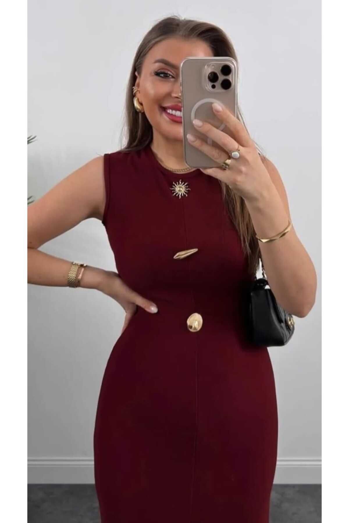 NÜANS MODA fitilli elbise