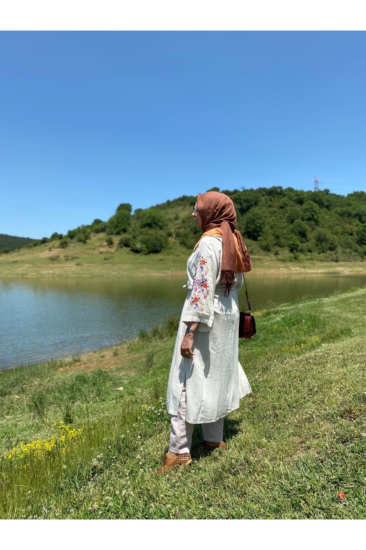 BZ BUTİK Ayriss Nakışlı kimono