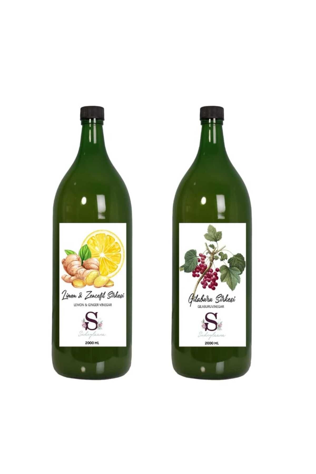 Süheylaana Doğal Limon & Zencefil Sirkesi 2000 Ml - Doğal Gilaburu Sirkesi 2000 Ml