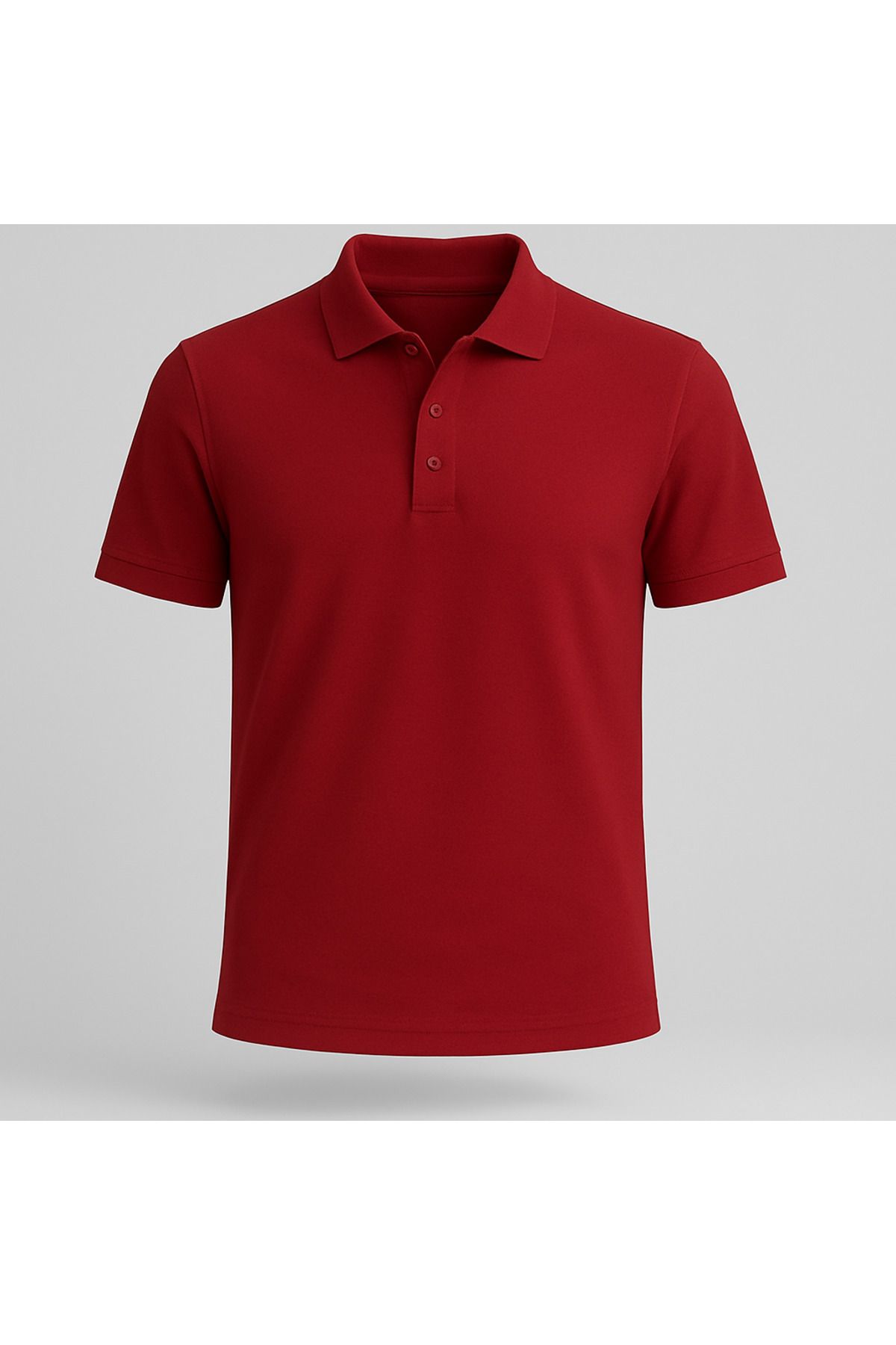 QKK Erkek %100 Pamuklu Lakost Kumaş Regular Fit Polo Yaka T-shirt