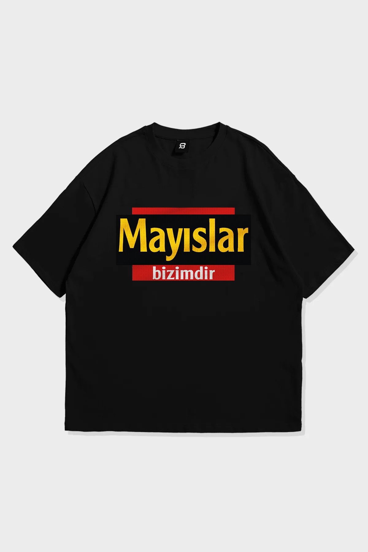 3 ROPE Unisex GALA 25. Şampiyonluk 5 Yıldız Özel Mayıslar Bizim Oversize T-Shirt Tişört