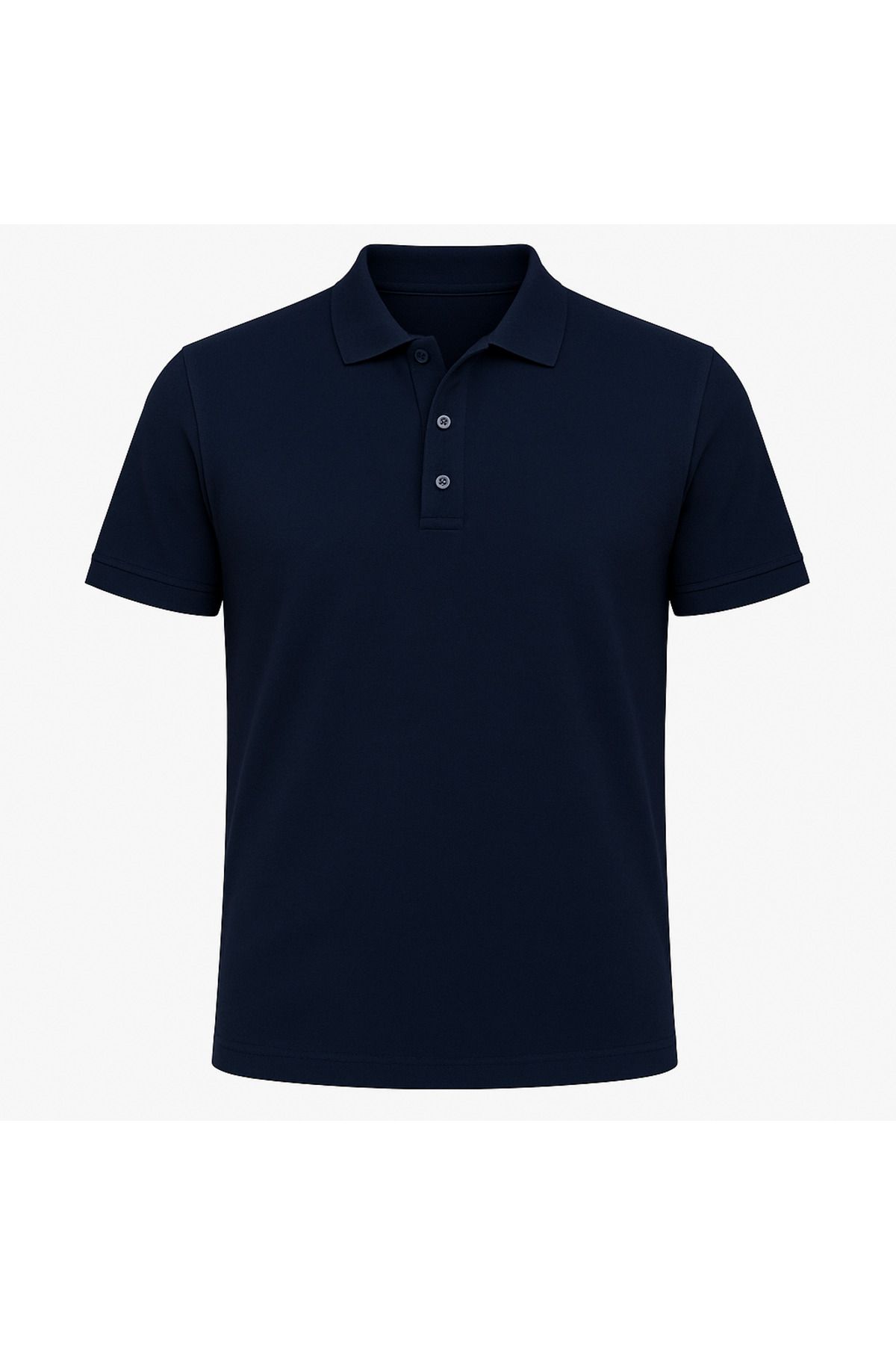 QKK Erkek %100 Pamuklu Lakost Kumaş Regular Fit Polo Yaka T-shirt