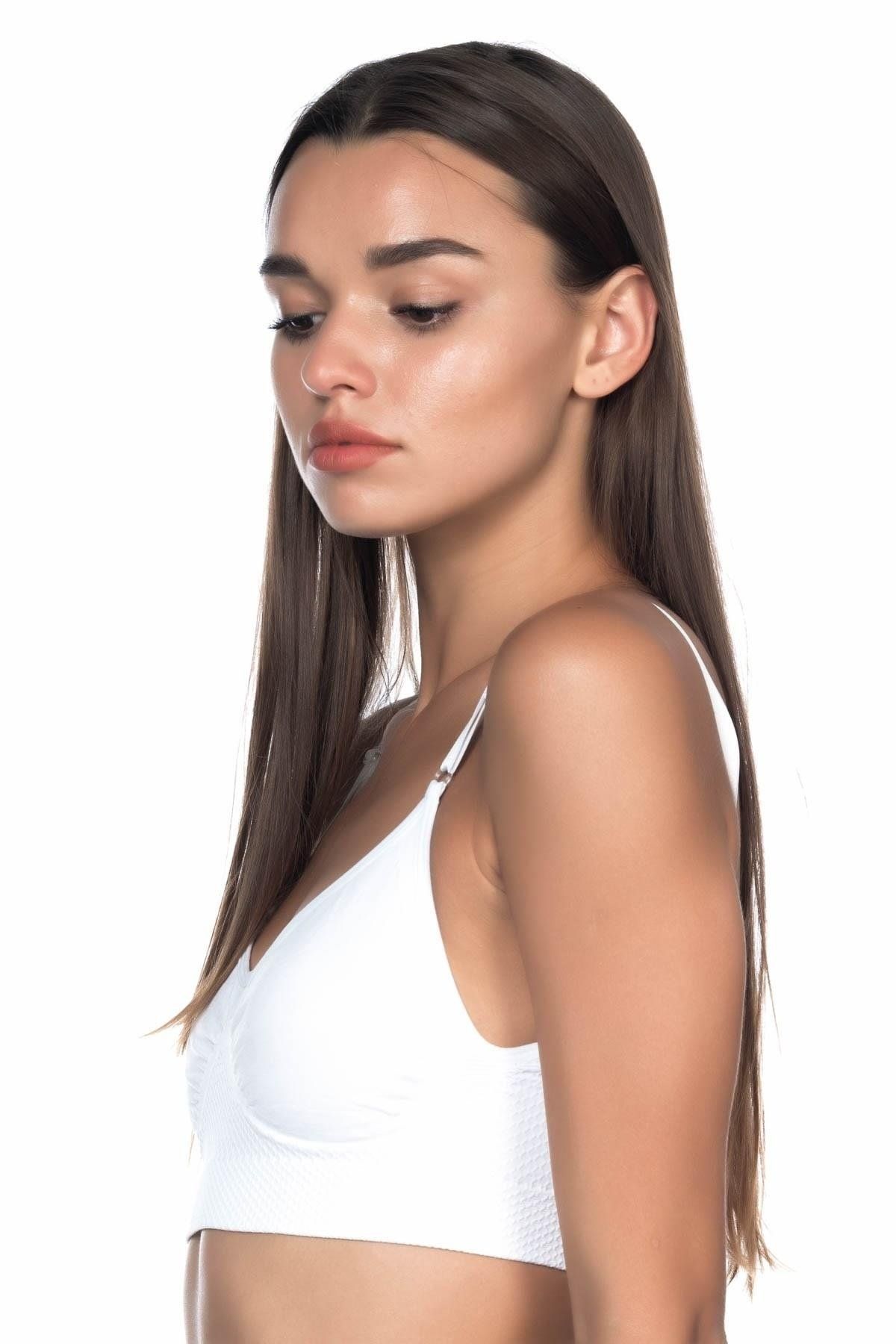 GiyimCity BEYAZ Agraflı Minimizer Korse