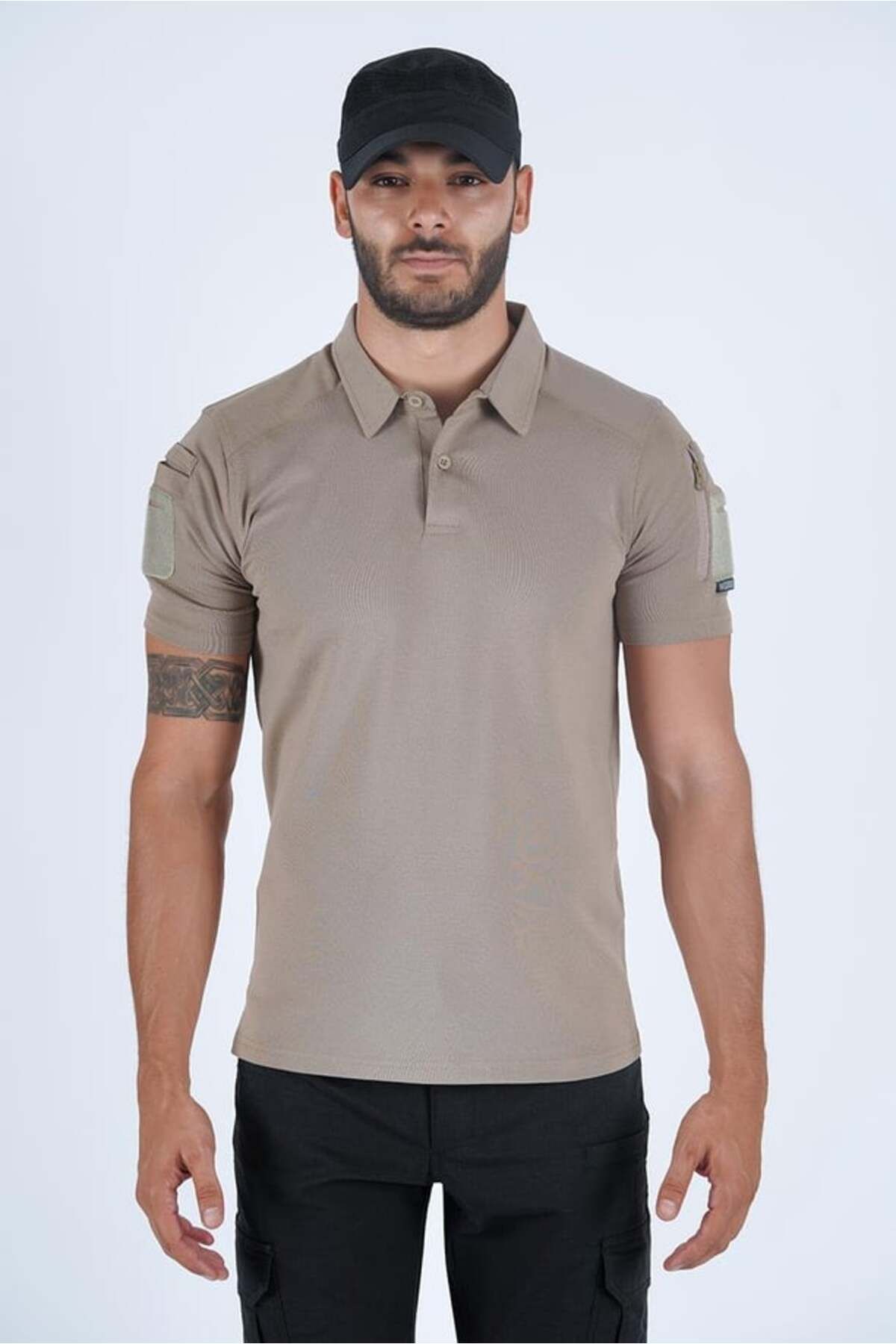 COMBAT Tactical Outdoor Tişört Günlük Polo Yaka Tişörtü T-Shirf - 802