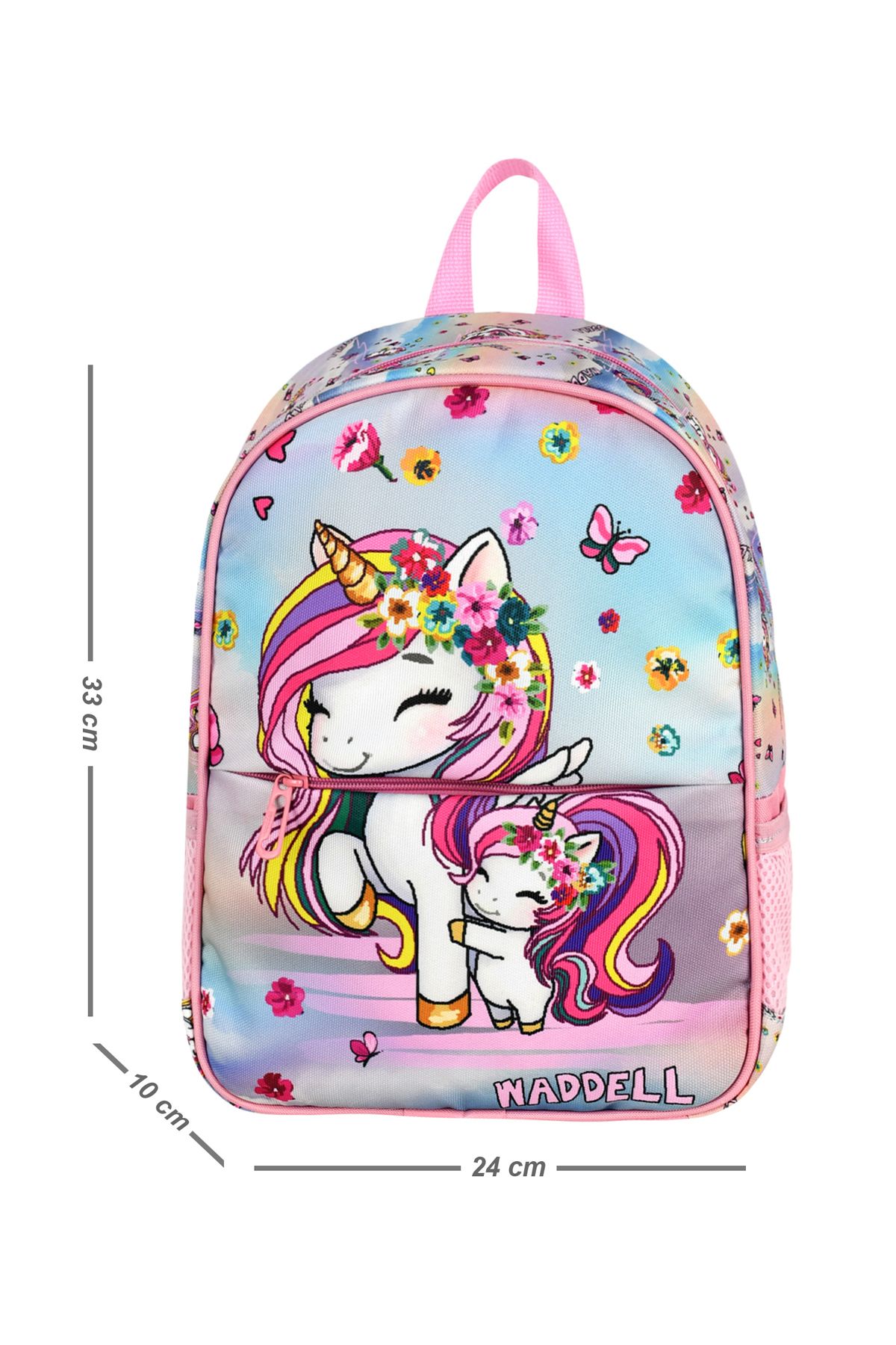 Niss Store Unicorn Desenli Lisanslı Anaokul Çantası Kız Kreş Çantası