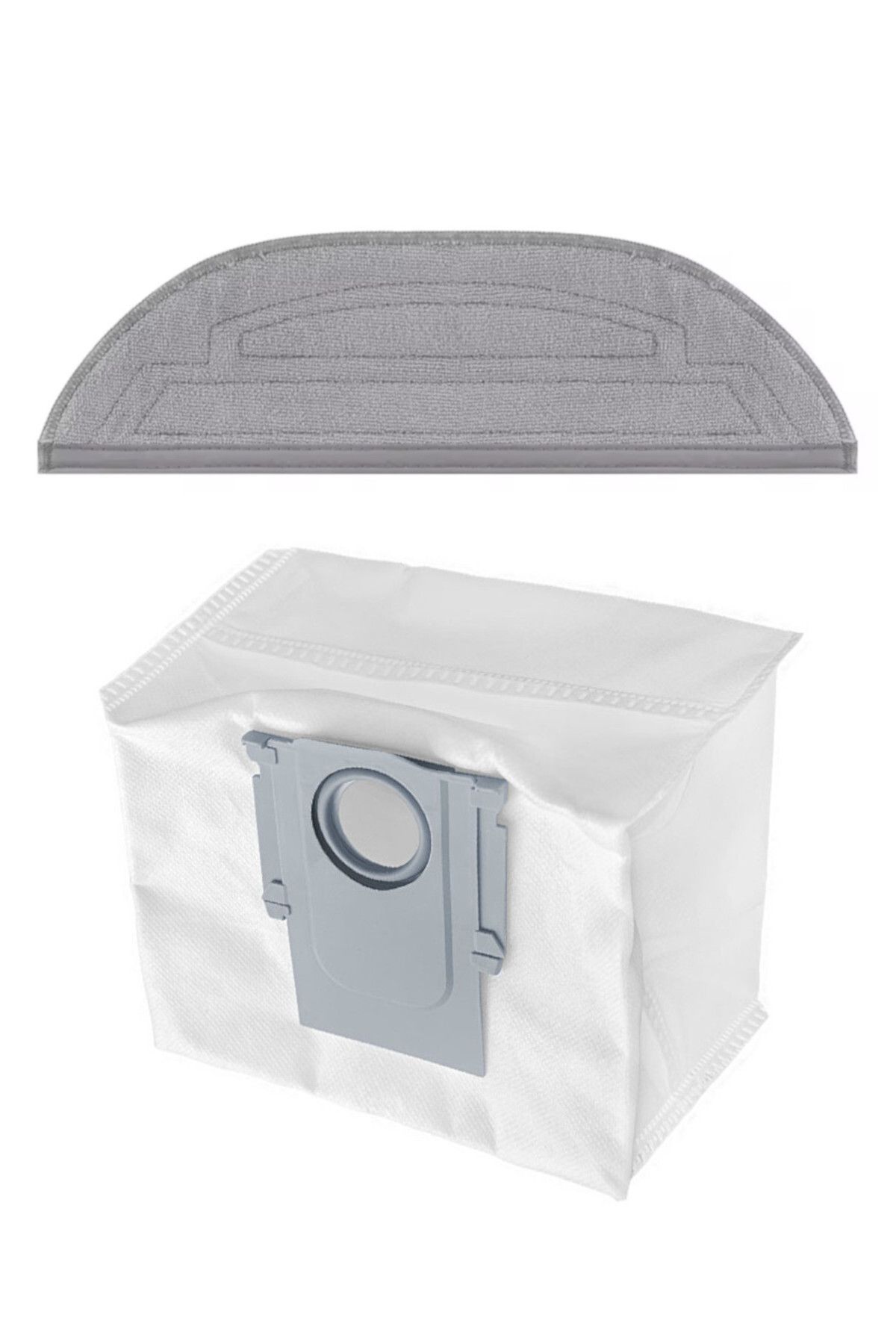 küche haus Roborock S8 Maxv Ultra Uyumlu Mop Anafırça Yan Fırça Toz Torbası Minimal Mop Seti