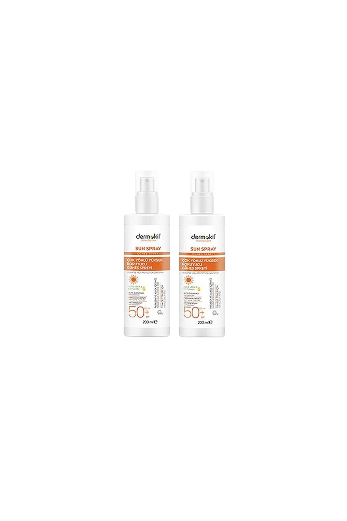 DRM Sun Sprey Çok Yönlü Yüksek Koruyucu Güneş Spreyi 50 SPF 200 ml x 2 Adet