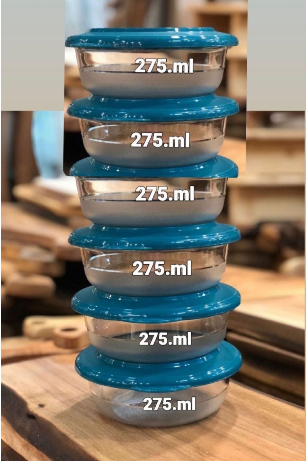 Tupperware Kristal Kase 6 Adet 275 ML.