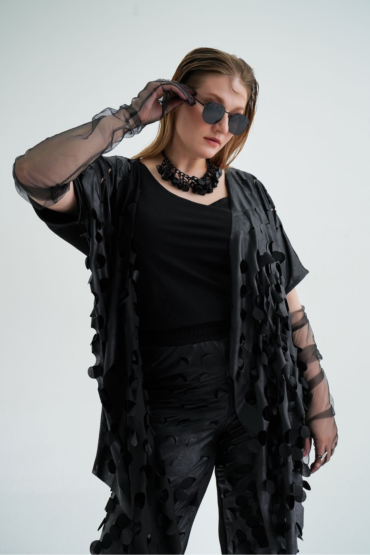 b-one fashion Yelekli Takım Lazer Kesim