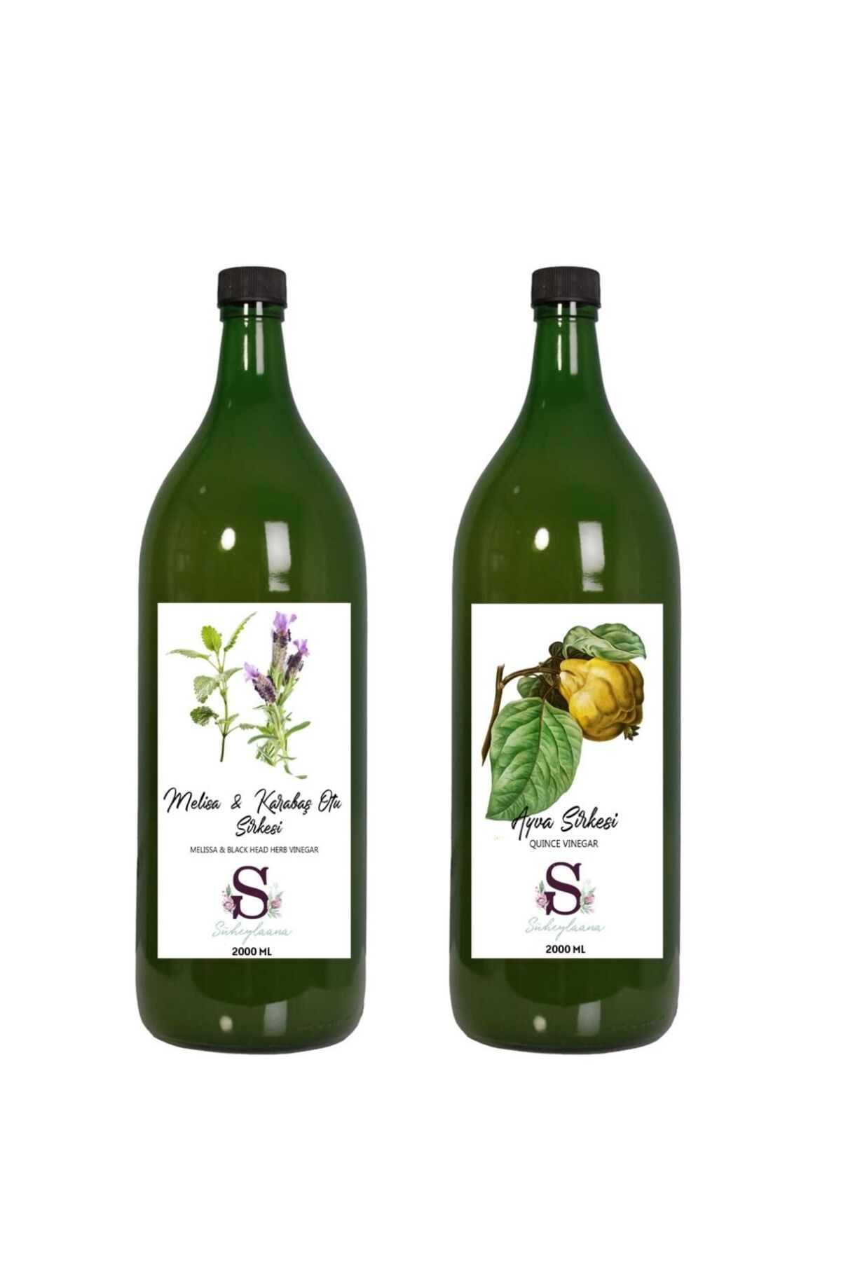 Süheylaana Doğal Melisa & Karabaş Sirkesi 2000 Ml - Doğal Ayva Sirkesi 2000 Ml