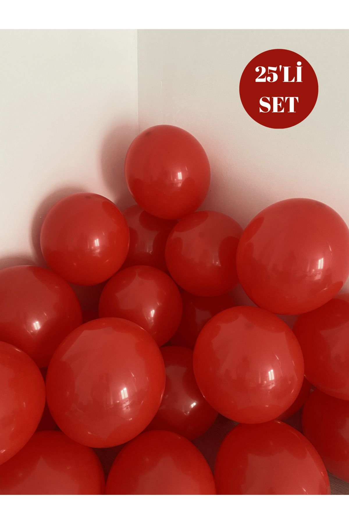 Bunloon Pastel Kırmızı Balon – Soft ve Sıcak Tonlu Parti Süsleme Balonu