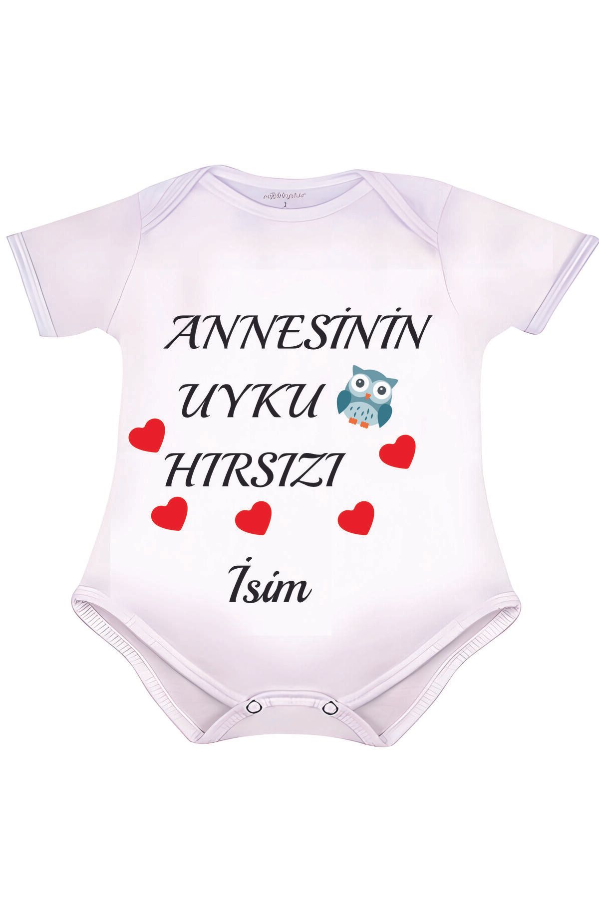 Kreax Bebeklere Özel Zıbın Kısa Kollu