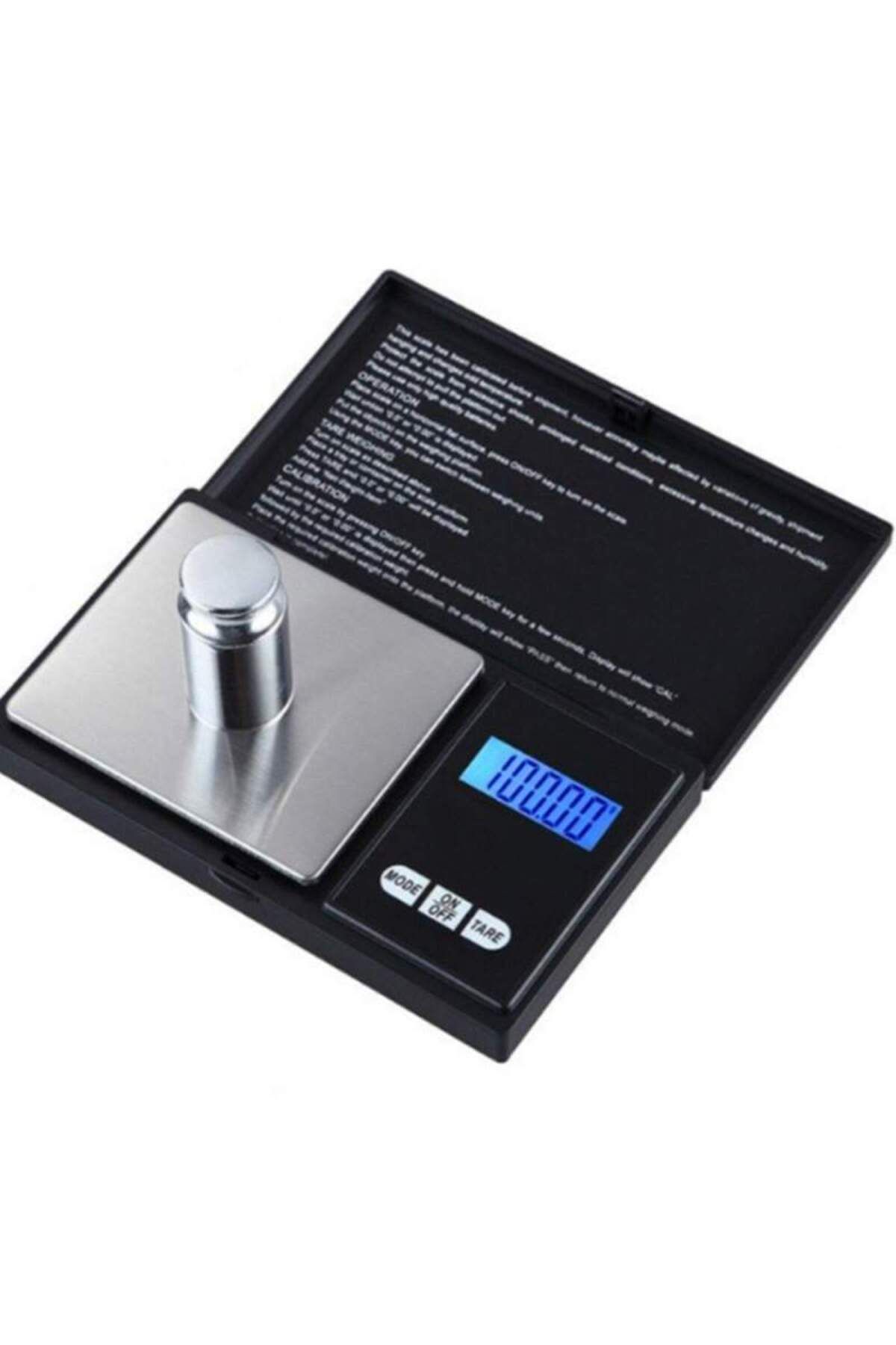 BEŞİKSAN Cântar Pentru Bijuterii Siks Cu Afișaj Digital 500 X 0,1, Portabil, Negru - One Size