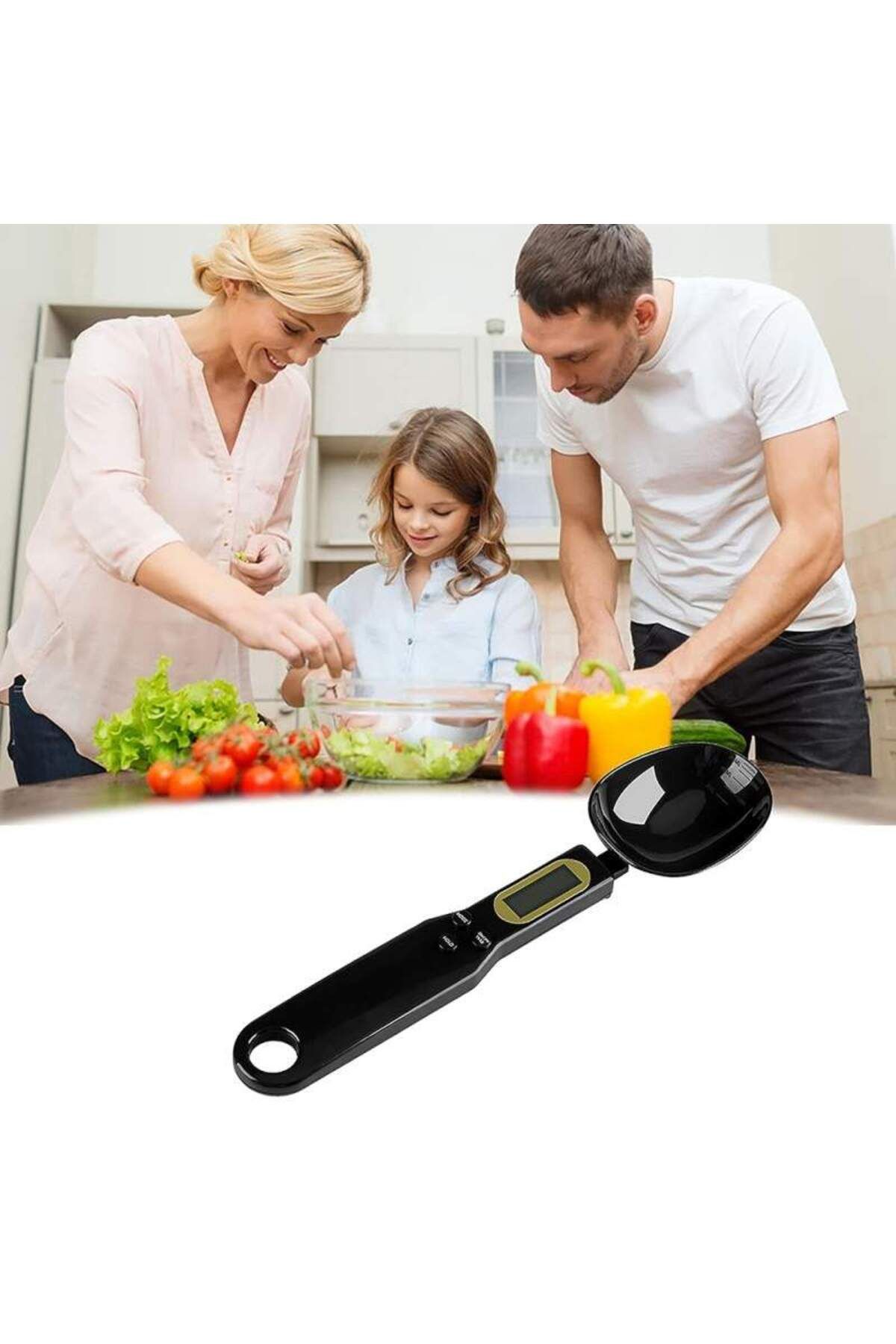 SIKS-Digital Scale For Spoon-shaped Ingredients, Hold Function, Accuracy 0.1, Maximum 500 gr 5
