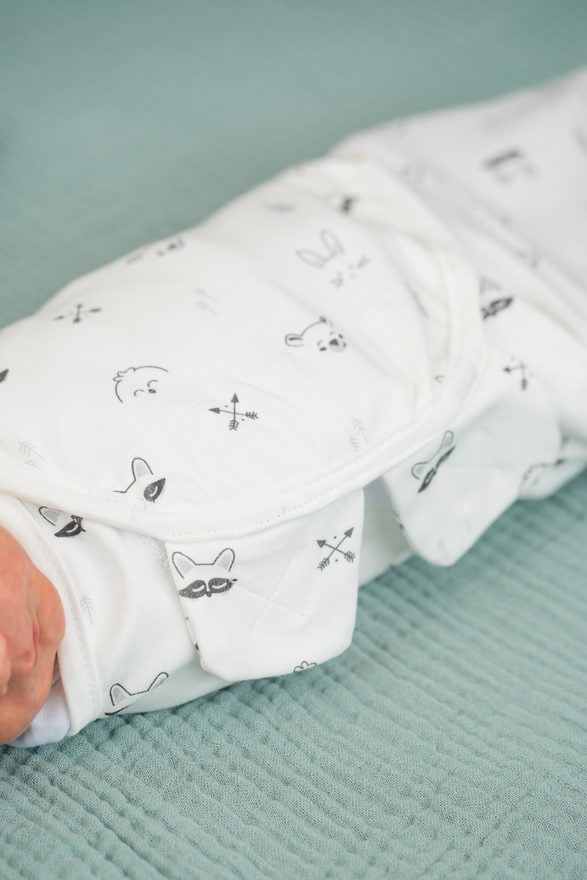 Minuche %100 Pamuk 3'lü Bebek Kundak ve Uyku Tulumu - Ergonomik Yenidoğan ve Bebek Kundak fotoğrafı 5 (önizleme)