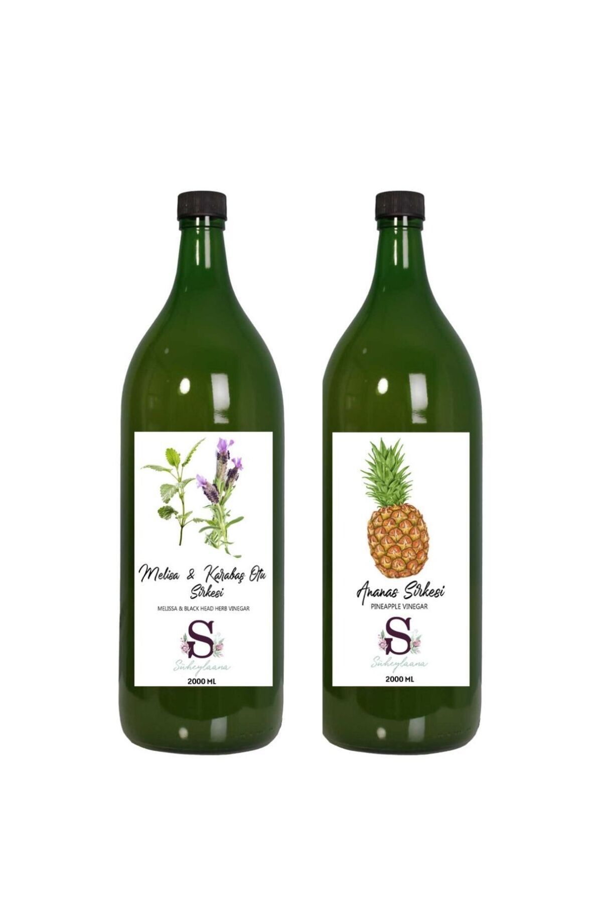 Süheylaana Doğal Melisa & Karabaş Sirkesi 2000 Ml - Doğal Ananas Sirkesi 2000 Ml