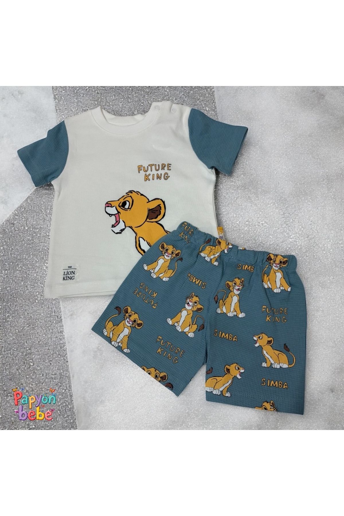 Kids Bebek ikili takım - animal desenli