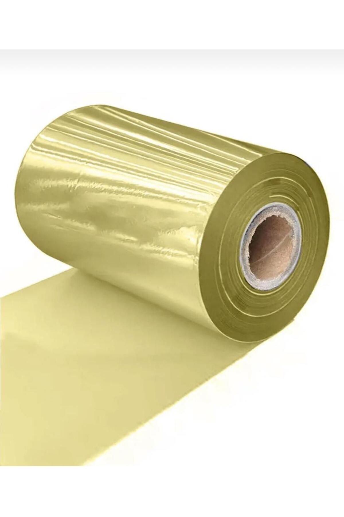 2020 Altın Renk Sıcak Yaldız 6 Adet Baskı Damgalama Folyosu (DERİ KAĞIT ASETAT PVC) 64 Cm X 120 Metre
