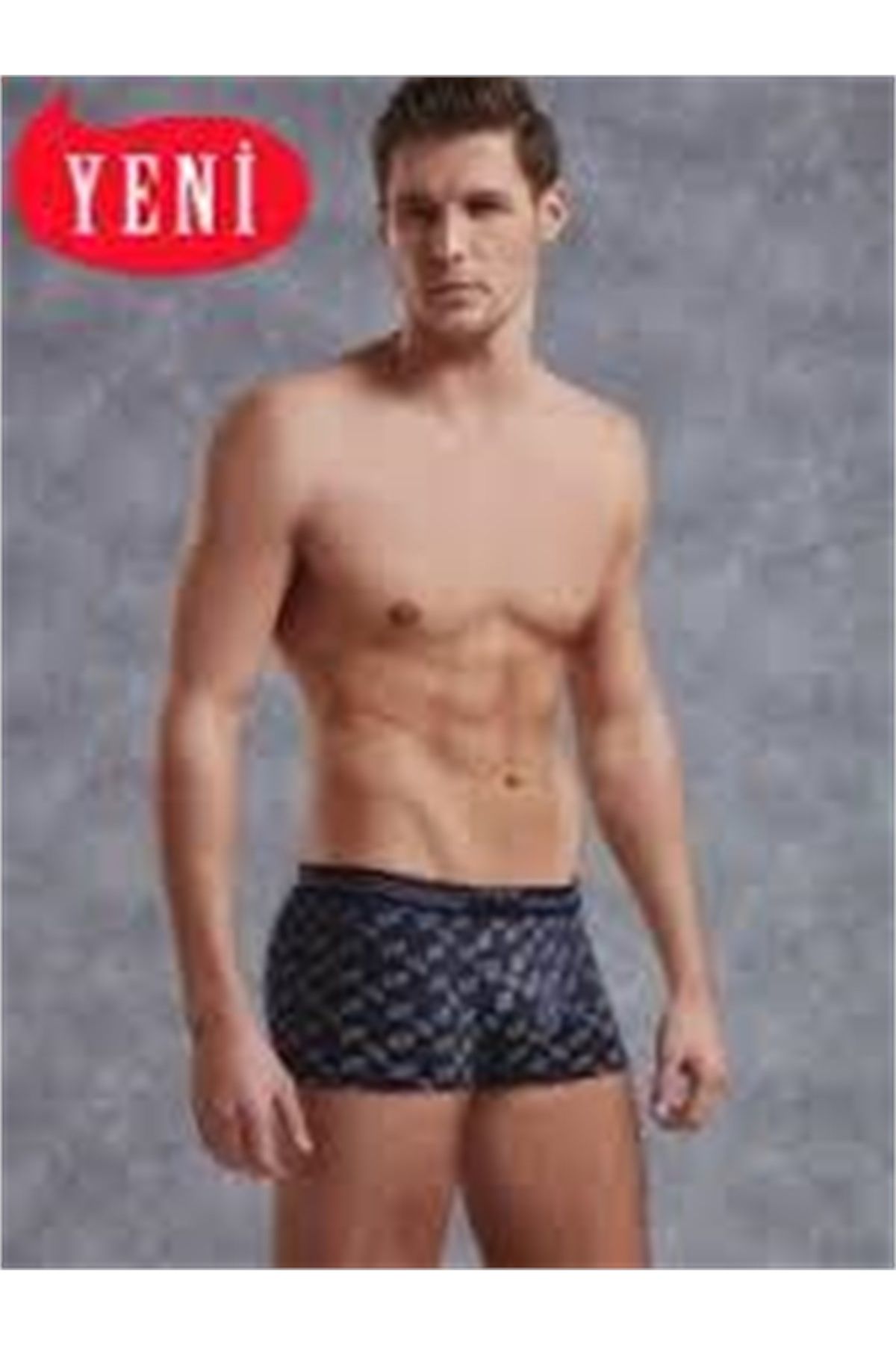 GiyimCity Yansımalar Desenli Likralı Model Erkek Boxer
