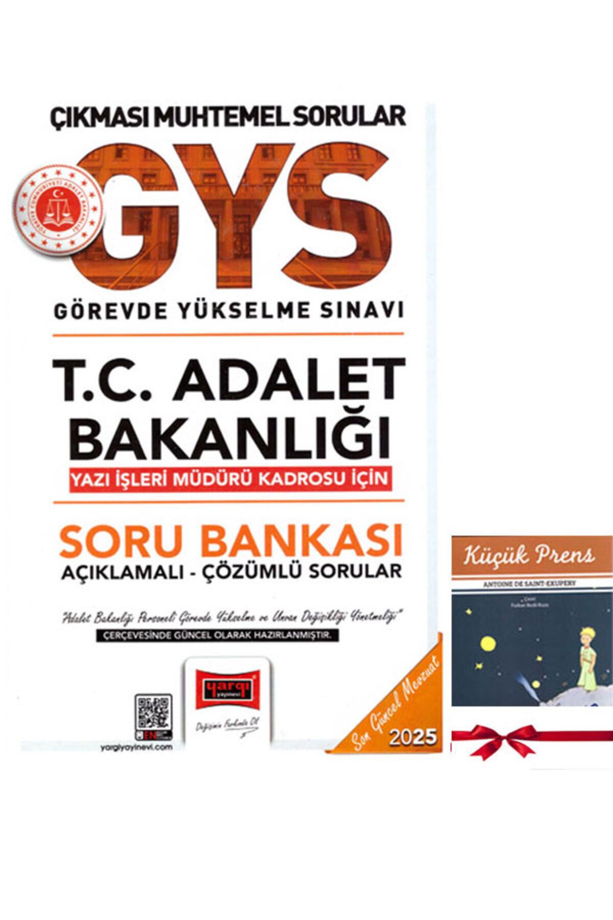Yargı Yayınları 2025 GYS Adalet Bakanlığı YAZI İŞLERİ MÜDÜRÜ Görevde Yükselme Sınavı Açıklamalı Çözümlü Soru Kitabı