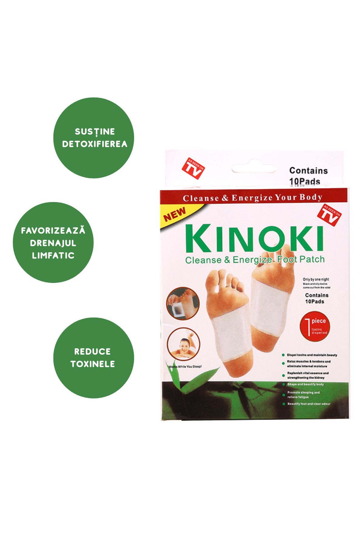 Kinoki-Eldin Set of 100 Patches for Detoxification, Lymphatic Drainage, Toxin Elimination and Relaxation 2