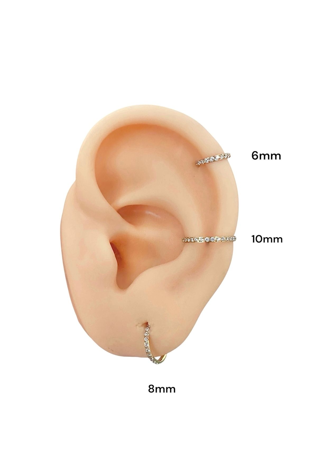 My Bellas Jewels G23 Titanium Halka Piercing, Tragus,Helix, Lobe Uyumlu (1 Adet)