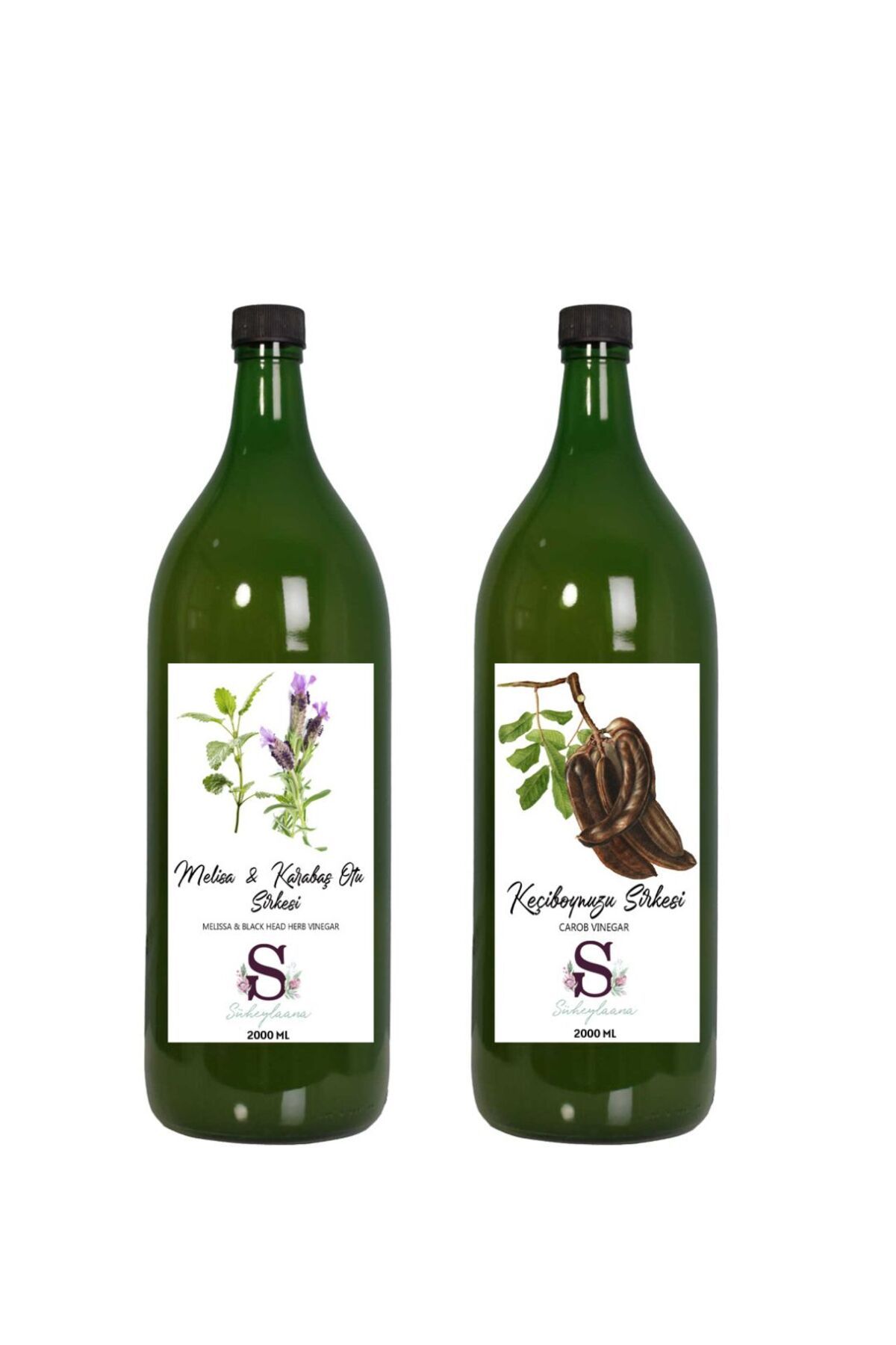 Süheylaana Doğal Melisa & Karabaş Sirkesi 2000 Ml - Doğal Keçiboynuzu Sirkesi 2000 Ml