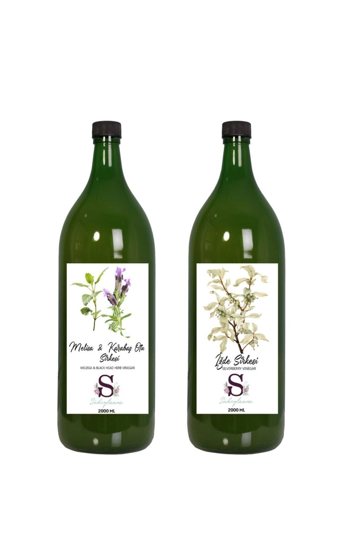 Süheylaana Doğal Melisa & Karabaş Sirkesi 2000 Ml - Doğal İğde Sirkesi 2000 Ml