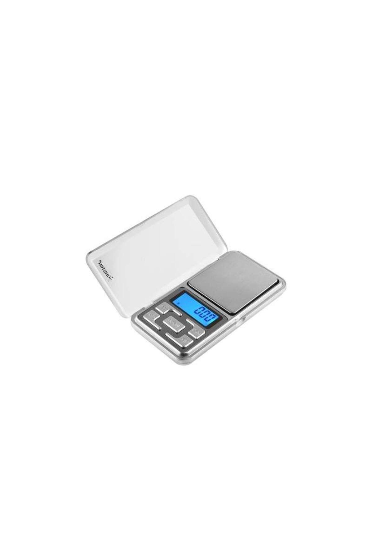 BEŞİKSAN Cântar Electronic De Buzunar Siks Mini Pentru Bijuterii Cu Afișaj Lcd, Portabil, Capacitate Maximă 500 G - One Size