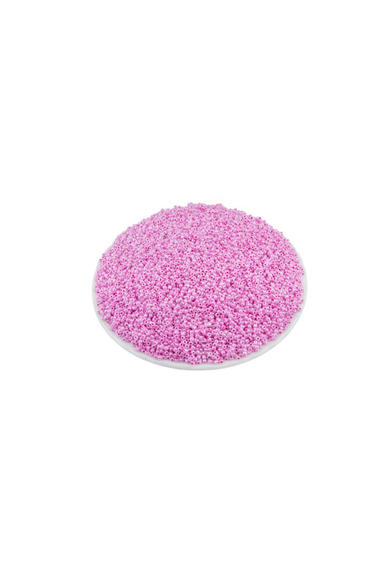 Serhat Aksesuar ve El İşçilik İnci Şeker Pembe (11/0) 2 mm Kum Boncuğu 100 gr