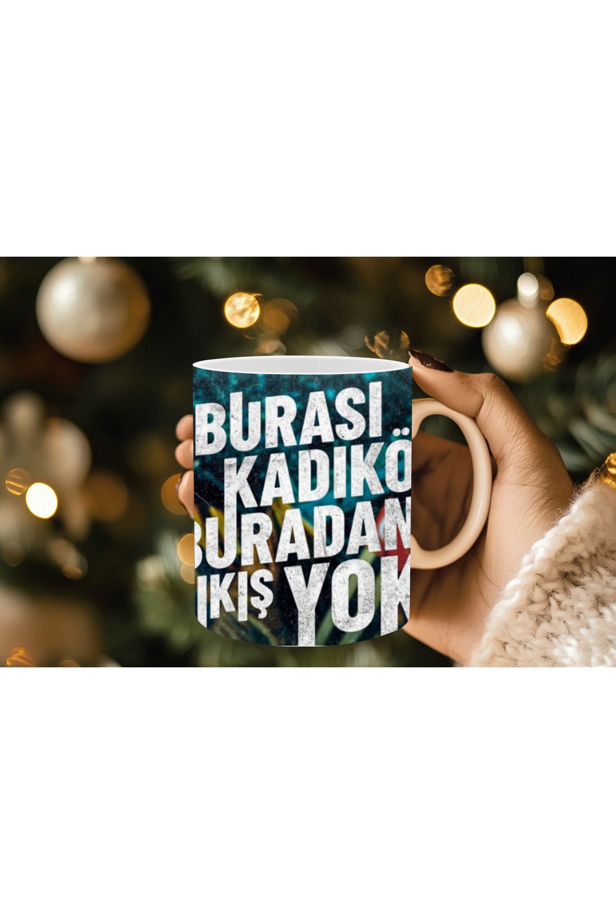 Evion Taraftar Temalı Porselen Kupa Sarı-Kırmızı / Siyah-Beyaz / Sarı-Lacivert Renkli Taraftar Kupalar