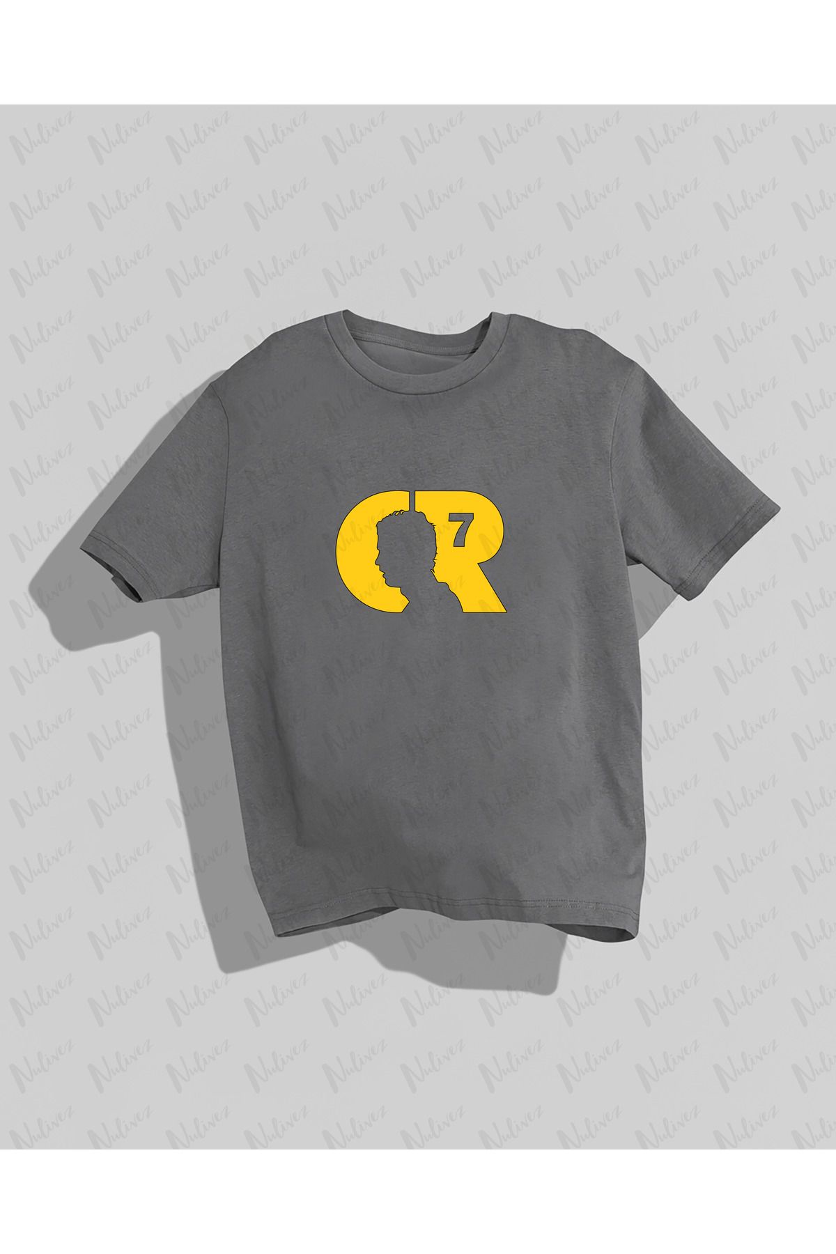 Nulivez Cristiano Ronaldo Tasarımı Baskılı Yüksek Kalite Kompakt Unisex Oversize T-Shirt