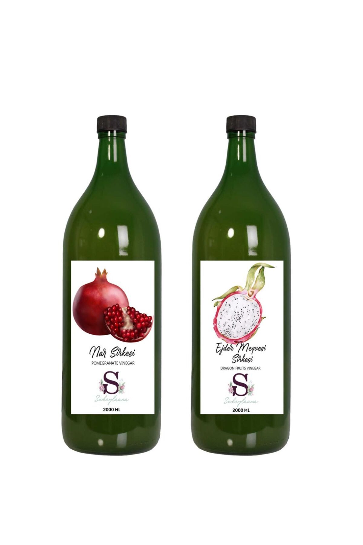 Süheylaana Doğal Nar Sirkesi 2000 Ml - Doğal Ejder Meyvesi Sirkesi 2000 Ml
