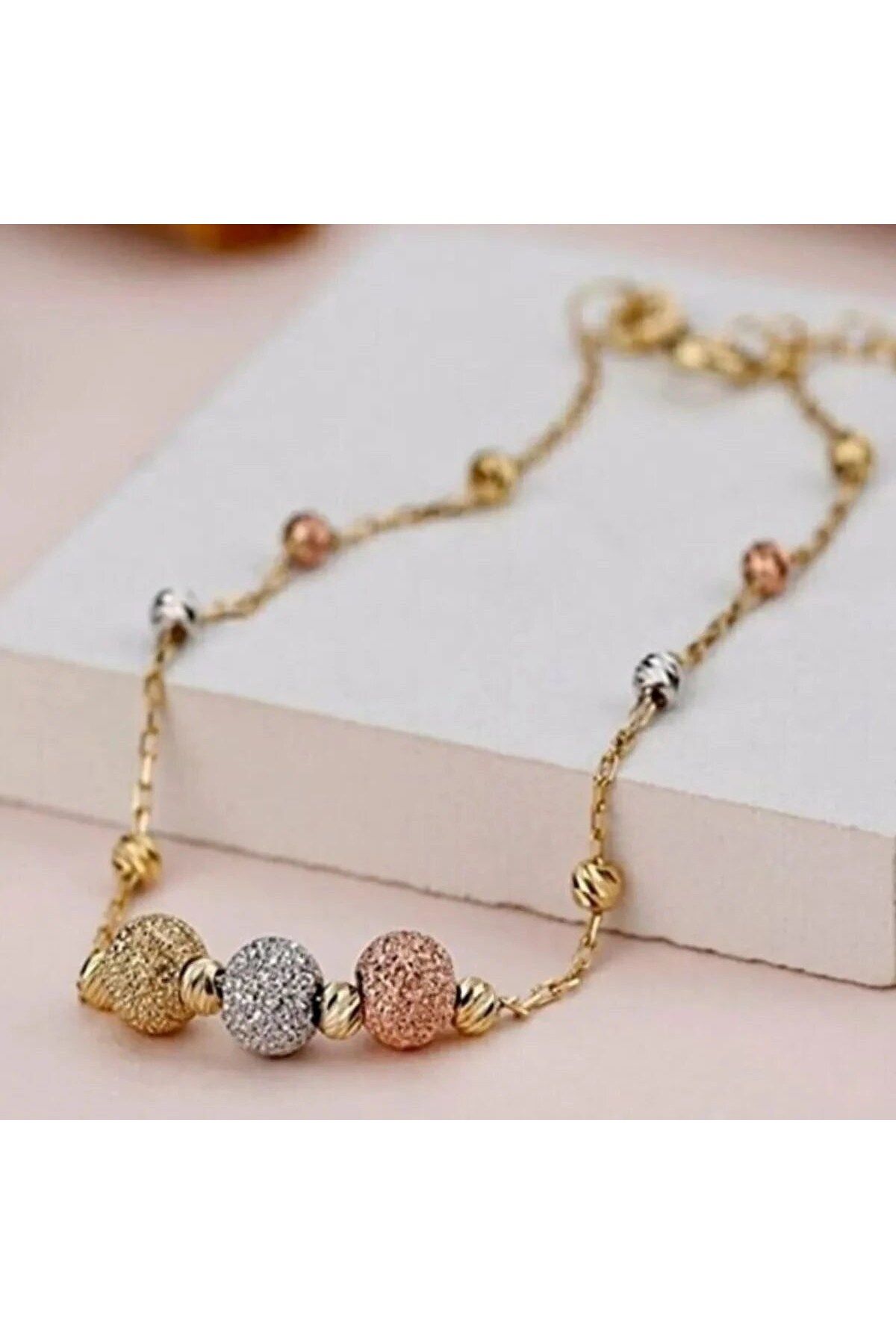 beonejewelry 3 RENKLİ DORİKA BİLEKLİK | 925 GÜMÜŞ
