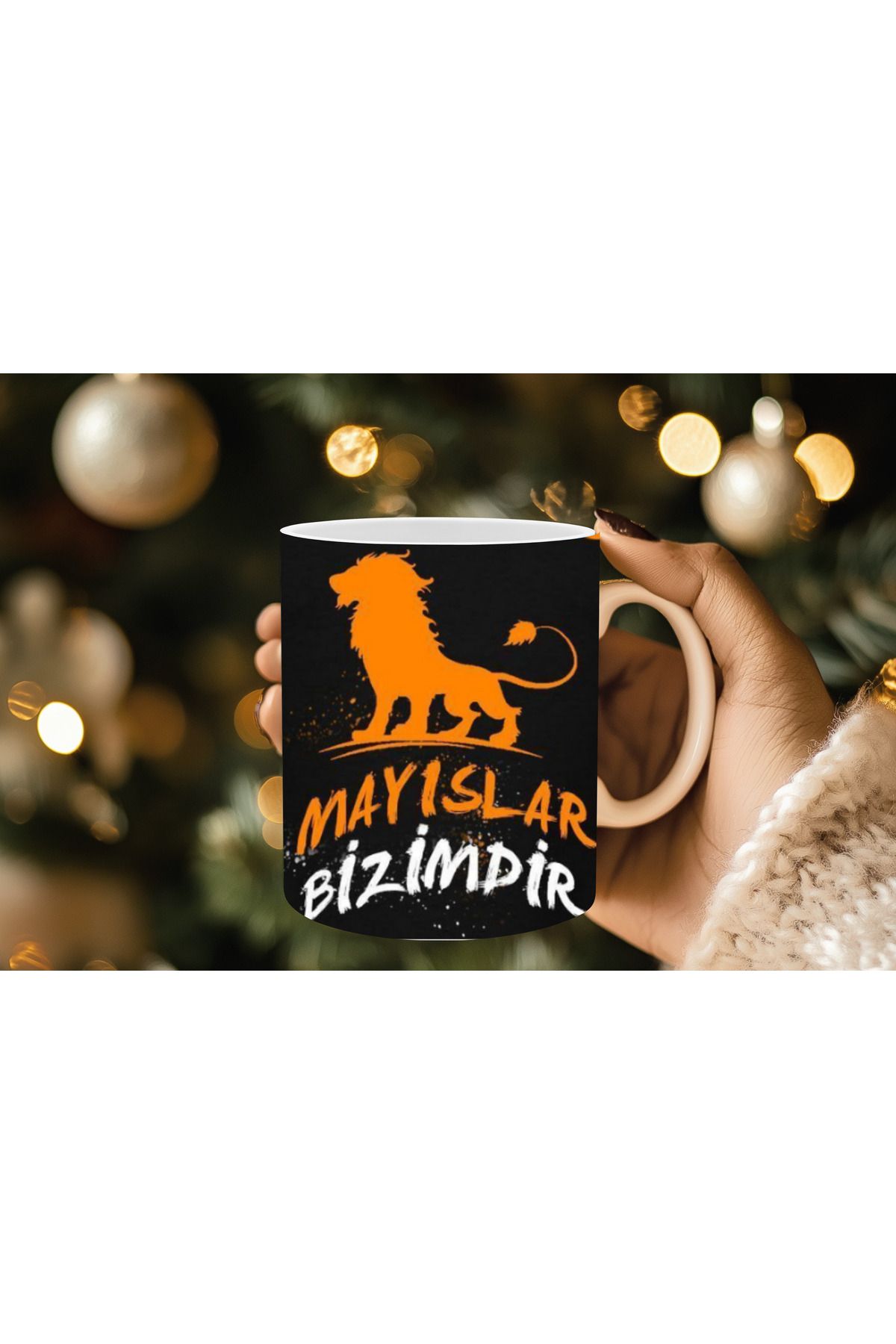 Evion Taraftar Temalı Porselen Kupa Sarı-Kırmızı / Siyah-Beyaz / Sarı-Lacivert Renkli Taraftar Kupalar