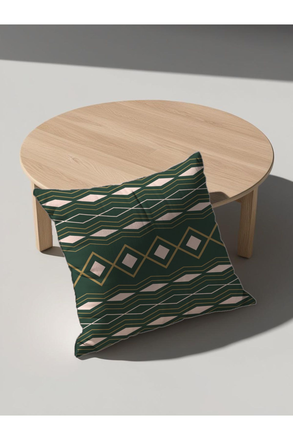 GREENDECOR Otantik,Anadolu,Etnik Desenli Minder Çift taraflı Dijital Baskılı Minder İçi dolu Minder Kirlent