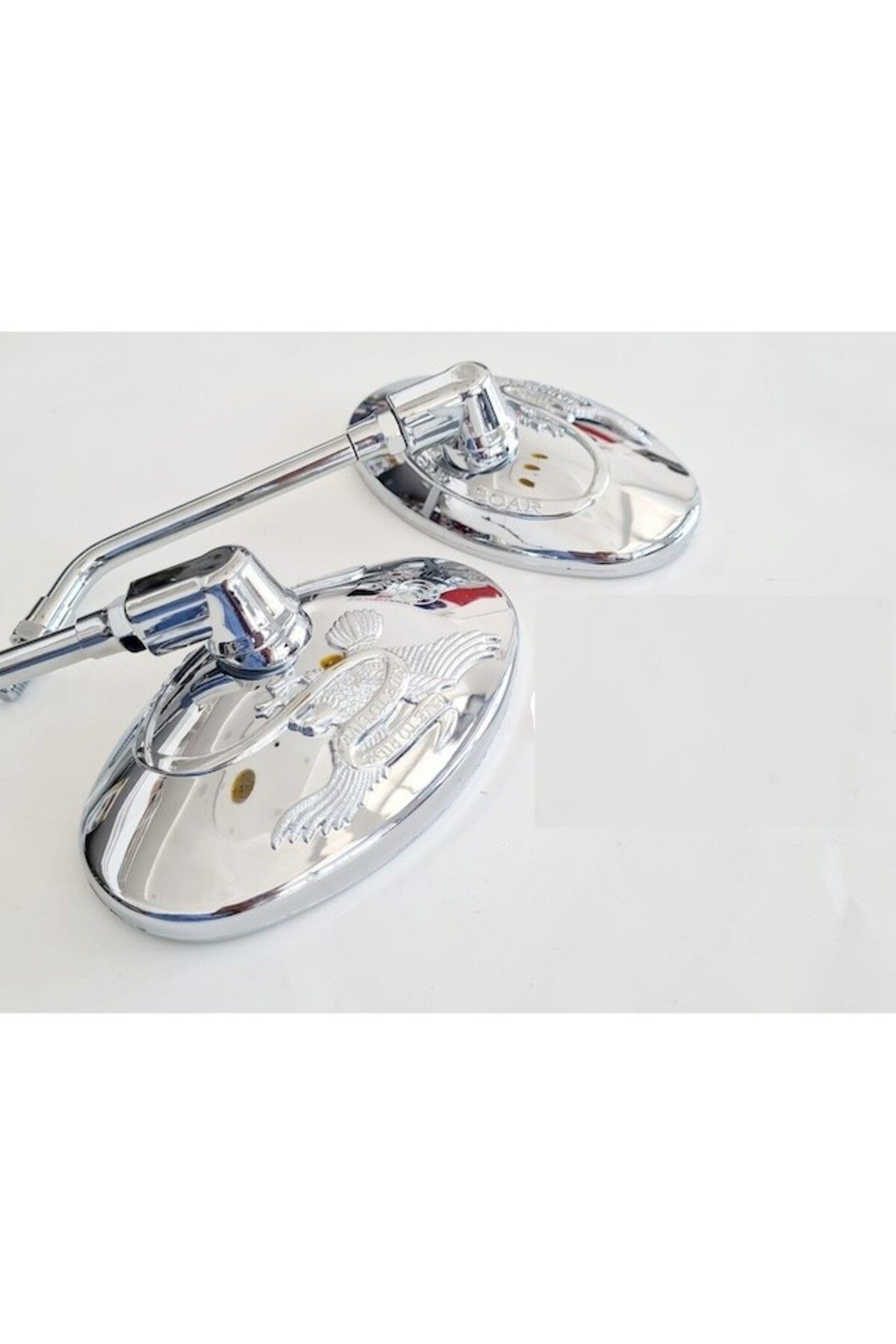 HSGL Motorsiklet QY 124 Ayna Kartal Desen 10 mm Ayna Takımı Sağ Sol Takım 50234