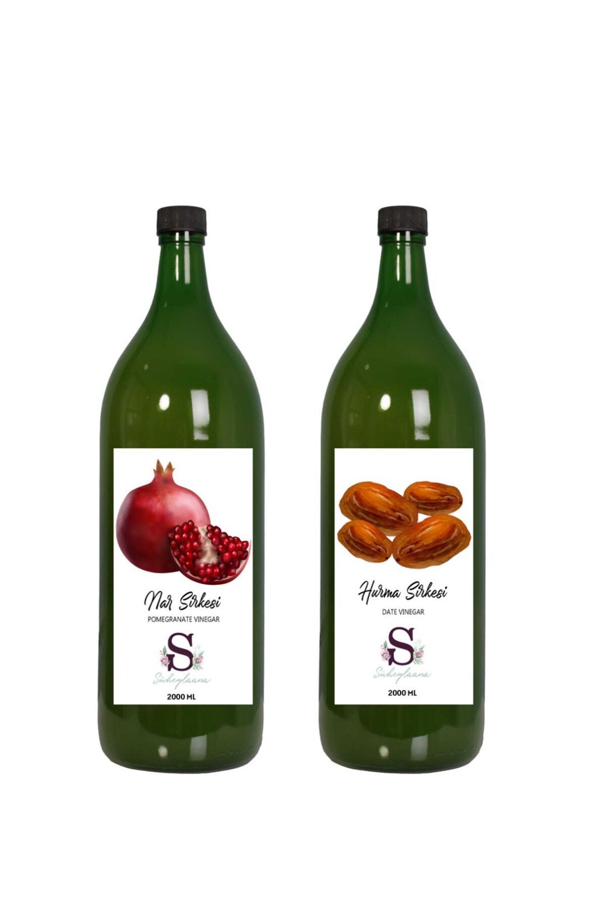 Süheylaana Doğal Nar Sirkesi 2000 Ml - Doğal Hurma Sirkesi 2000 Ml